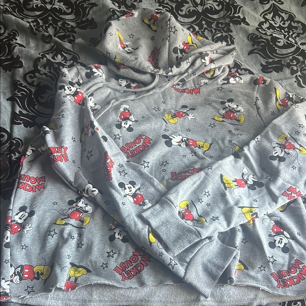 Disney Mickey Mouse Gray Hoodie for Kids